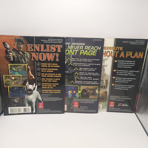 Prima Games Lot of 3 Guides Commandos 2 Splinter Cell Socom US Navy Seals - Picture 2 of 12